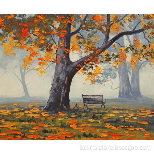 BC16-0127 UV proof high quality slient park painting for home decor